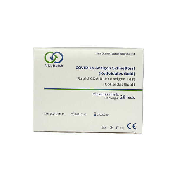 ANBIO BIOTECH Covid-19 Corona Antigen Schnelltest 3in1 Profitest - 20 Stück